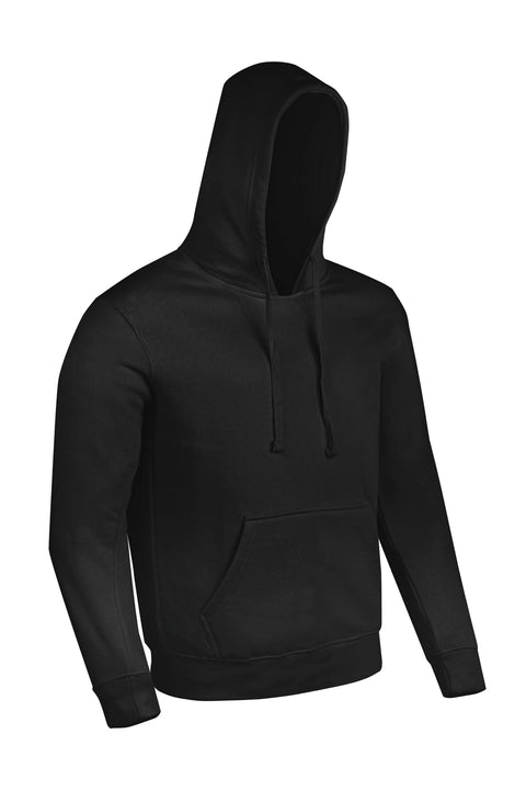 Dream Apparel Men’s & Women’s Classic Black Pullover Hoodie Soft Cotton Blend Sweatshirt  Drawstring