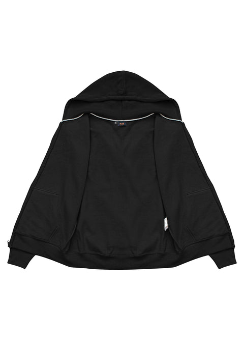 Dream Apparel Unisex Black Zip-Up Hoodie Soft Cotton Blend Hooded Sweatshirt with Full Zipper