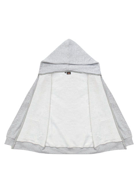 Dream Apparel Unisex Grey Zip-Up Hoodie Soft Cotton Blend Hooded Sweatshirt Full Zipper, Drawstring