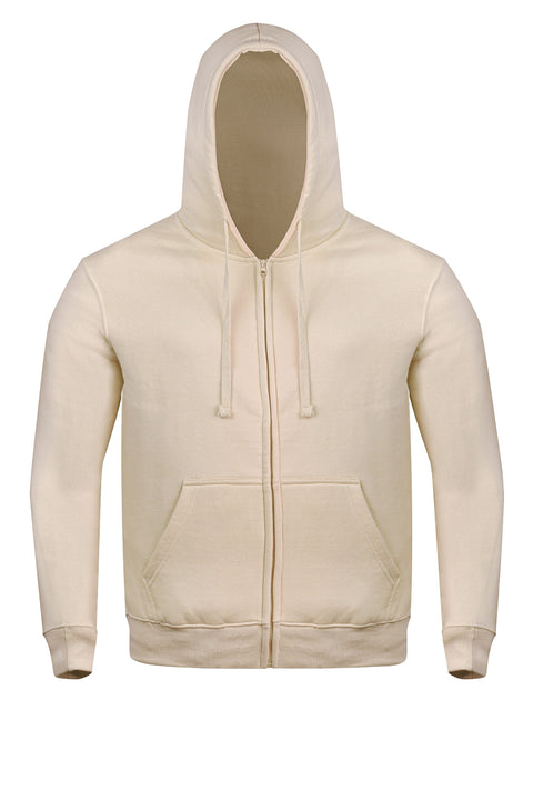 Dream Apparel Unisex Skn Zip-Up Hoodie Soft Cotton Blend Hooded Sweatshirt Full Zipper, Drawstring