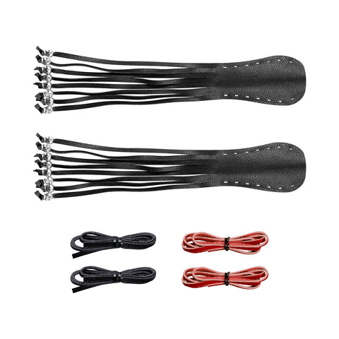 Dream Apparel Heavy Duty Leather Motorcycle Skull Fringed  Brake Clutch Lever Grip Lever Cover