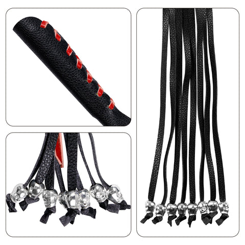 Dream Apparel Heavy Duty Leather Motorcycle Skull Fringed  Brake Clutch Lever Grip Lever Cover