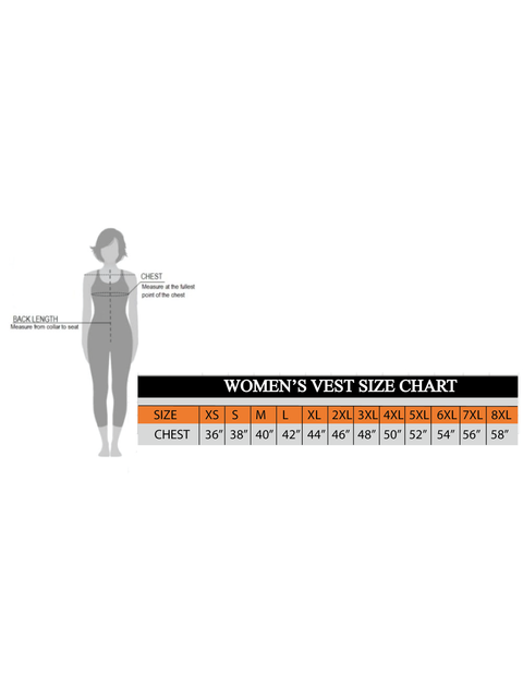 Dream Apparel Women Leather Vest with side straps Conceal Carry Motorcycle Vest