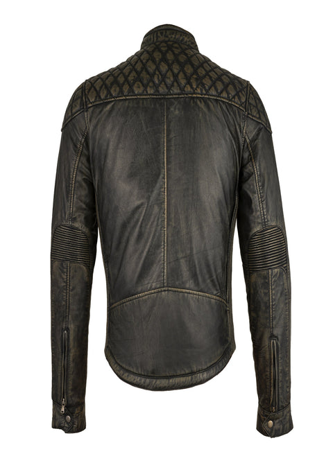 Dream Apparel Goat Leather Copper Tone Conceal Pockets Expansion Side Panels Motorcycle Jacket