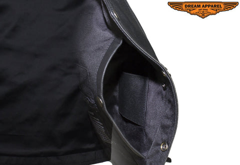 Dream Apparel Mens Plain Black Leather Vest Heavy Duty Premium Cowhide Leather Concealed Pockets
