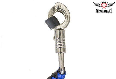 Dream Apparel Black & Blue Get Back Whip For Motorcycles 42"