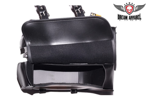 Dream Apparel Genuine Leather Motorcycle Saddlebag