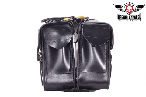 Dream Apparel Genuine Leather Motorcycle Saddlebag