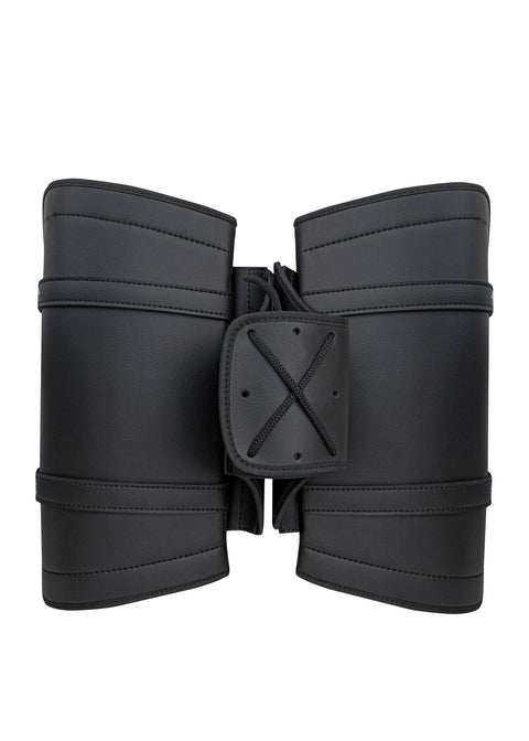 Dream Apparel Motorcycle Saddlebag Black PVC Classic Vintage Style, Weather-Resistant Saddlebag
