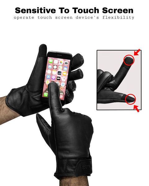 Dream Apparel Genuine cowhide leather riding gloves