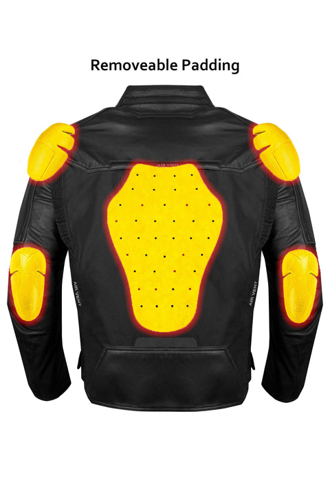 Dream Apparel Mens Textile Fabric Motorcycle Jacket With Reflectors