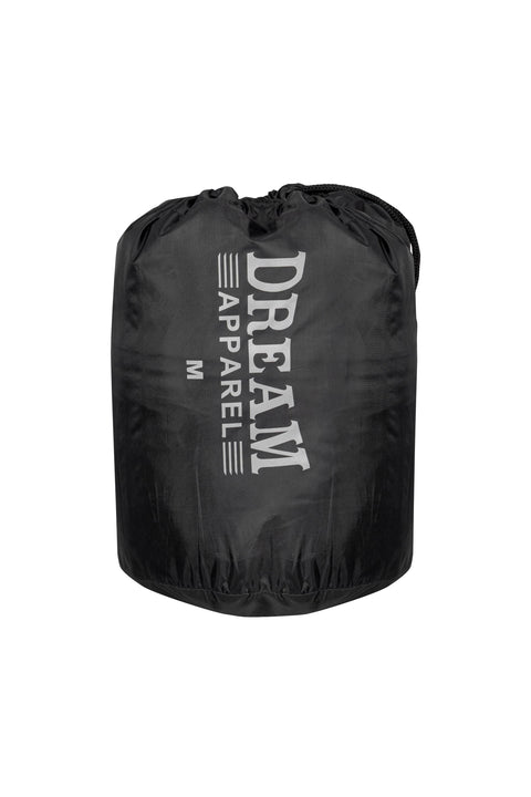 Dream Apparel Waterproof Rain Suit for Men, 2-Piece Motorcycle Rain Gear with Hood Reflective Strips