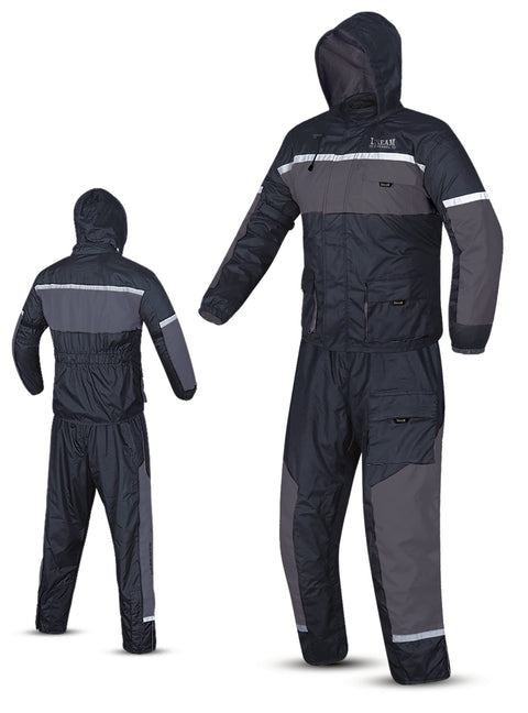 Dream Apparel 2-Piece Black & Neon Rain Suit