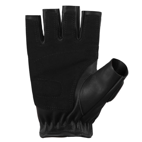Men's Leather Motorcycle Gloves with Knuckle Protection, Anti-Skid Palm Grip, Soft Padding