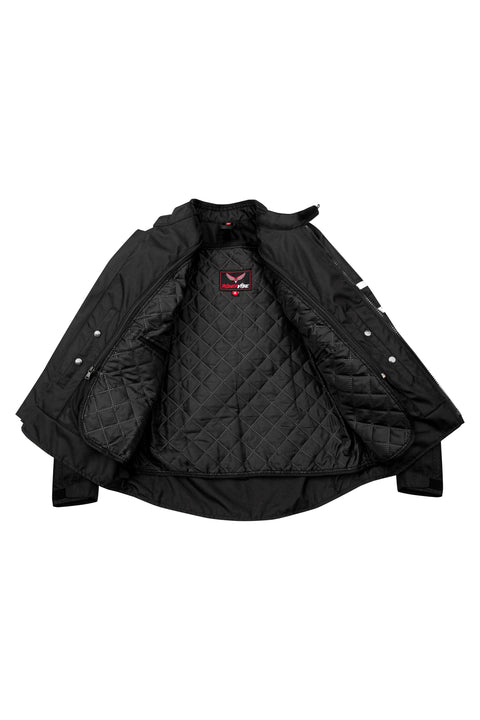 Men's 600D Polyester Motorcycle Jacket Waterproof & Breathable with Removable Thermal Liner CE Armor