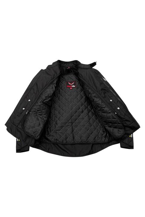 Men's 600D Polyester Motorcycle Jacket Waterproof & Breathable with Removable 75gm Thermal Liner