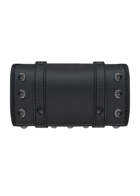 Dream Apparel Motorcycle Tool Bag Stylish Studs Design Secure Buckle Strap Universal Fit for Cruiser
