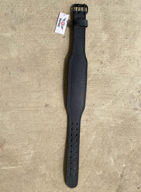 Dream Apparel Leather Weight Lifting Belt Powerlifting Heavy-Duty Back Support Lever/Prong Buckle