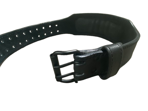 Dream Apparel Leather Weight Lifting Belt Powerlifting Heavy-Duty Back Support Lever/Prong Buckle