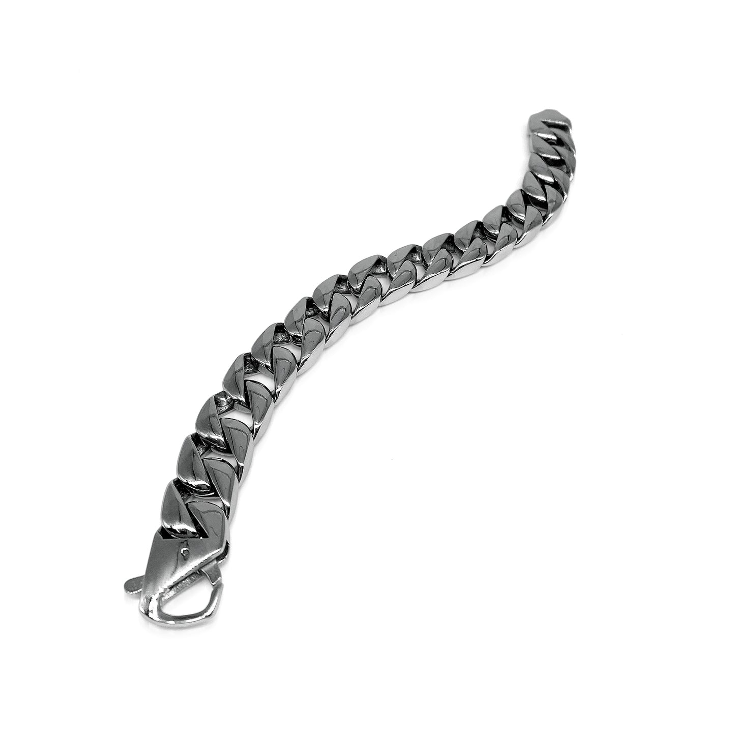 Mens Stainless Steel chain bracelet link, for motorcycle & bike lovers (with gift box)