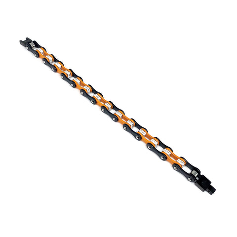 Motorcycle Crystal Stainless Steel Chain Bracelet