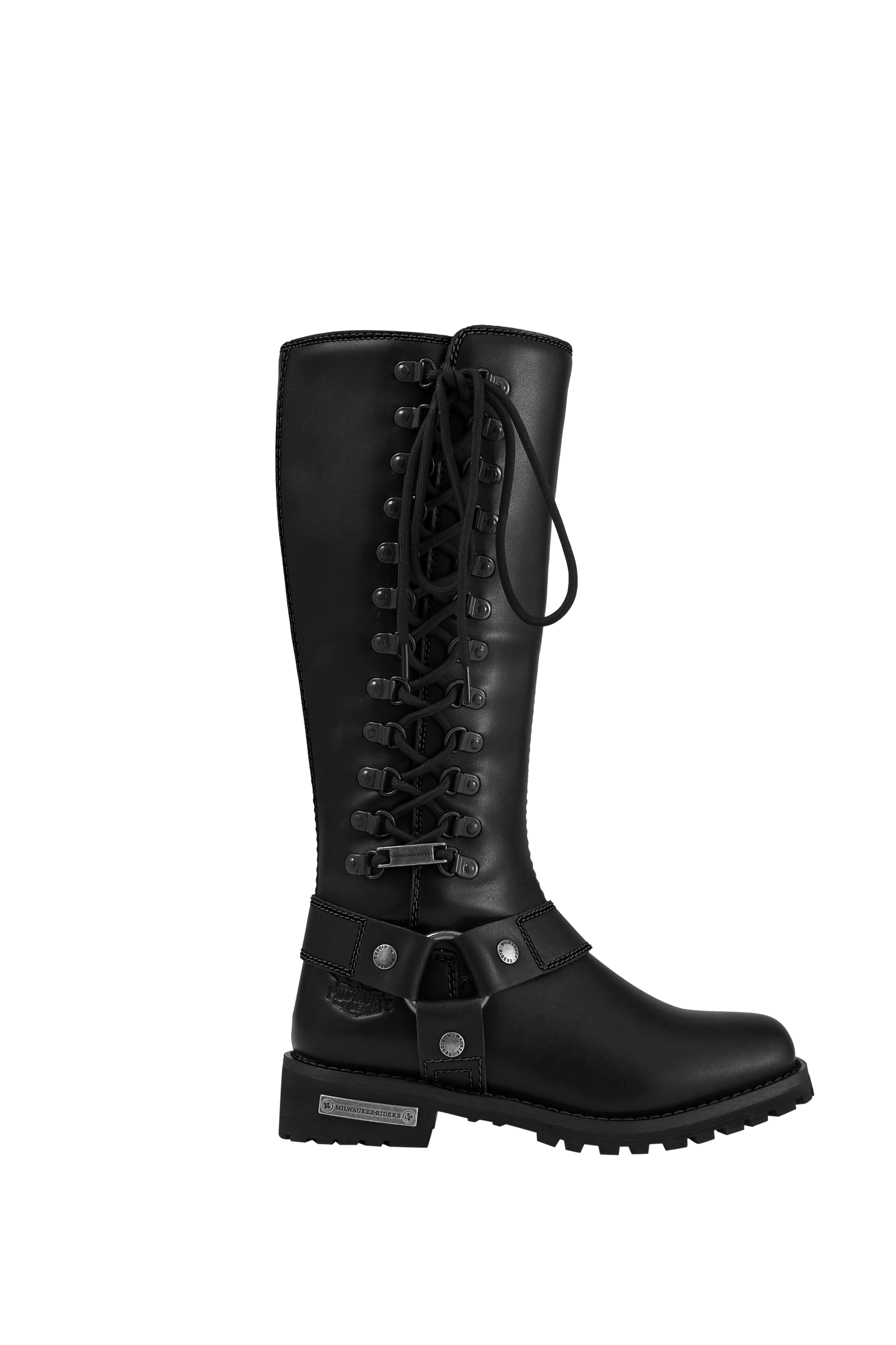 Milwaukee Riders® Women Biker Long Boots with Laces