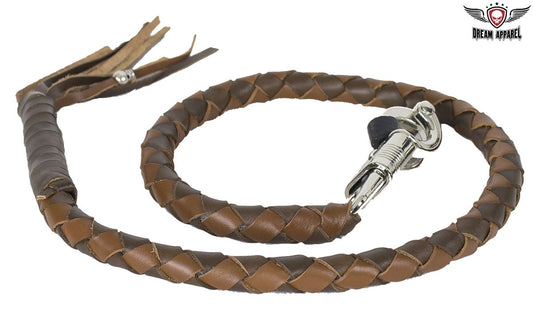 Two Tone Brown Get Back Whip for Motorcycles