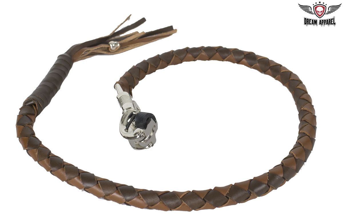 Two Tone Brown Get Back Whip for Motorcycles